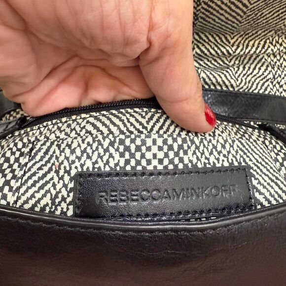 Rebecca Minkoff Black Leather Quilted Clutch - Picture 3 of 11